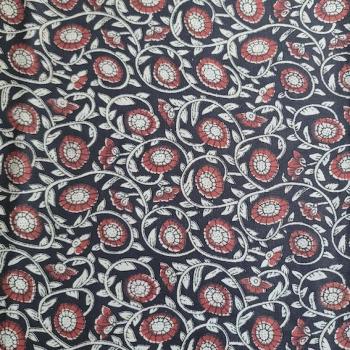 Preview: Bagru Hand Block Print aus Indien – LITTLE FLOWER